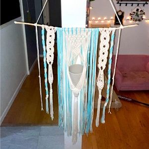 Handmade macrame plant hanger/ tapestry.